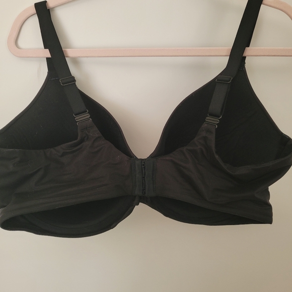 AUDEN 42DDD Lightly Padded Underwire Bra Adjustable Crisscross Back Black - Picture 4 of 11